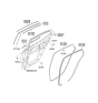 Diagram for 2012 Kia Optima Door Seal - 831502T000