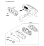 Diagram for 2011 Kia Optima Speedometer - 940012T270