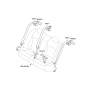 Diagram for 2015 Kia Optima Seat Belt - 898502T51087