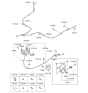 Diagram for 2015 Kia Optima Parking Brake Cable - 597603S300