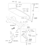 Diagram for 2015 Kia Cadenza Control Arm - 545012T030