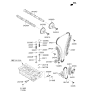 Diagram for 2014 Kia Optima Timing Chain Tensioner - 244702G151