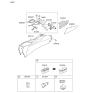 Diagram for Kia Optima Shift Indicator - 846522T100