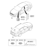 Diagram for 2011 Kia Optima Emblem - 863202T000