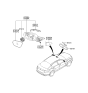 Diagram for 2011 Kia Optima Car Mirror - 876202T130