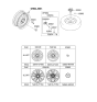 Diagram for 2012 Kia Optima Hybrid Spare Wheel - 529102T300