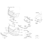 Diagram for 2011 Kia Optima Grille - 865612T000