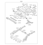 Diagram for Kia Optima Floor Pan - 655002T010