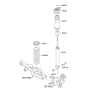 Diagram for Kia Optima Coil Springs - 553502T080