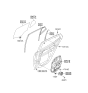 Diagram for 2015 Kia Optima Window Regulator - 834812T000
