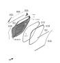 Diagram for 2019 Kia K900 Door Seal - 83155J6000