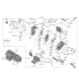 Diagram for Kia K900 Blend Door Actuator - 97157C1000