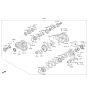 Diagram for 2019 Kia K900 Transfer Case - 473004J100