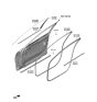 Diagram for Kia K900 Door Moldings - 82850J6000