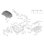 Diagram for Kia K900 Engine Cover - 292403L230