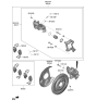 Diagram for 2019 Kia K900 Brake Caliper Bracket - 58210D2710