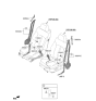 Diagram for 2019 Kia K900 Seat Belt - 888A0J6500AYK