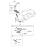 Diagram for 2019 Kia K900 Antenna - 95420J6300