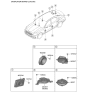 Diagram for Kia K900 Car Speakers - 96380J6500