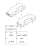 Diagram for 2020 Kia K900 Emblem - 86311J6100