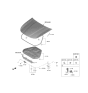 Diagram for 2020 Kia K900 Hood Latch - 81130J6000