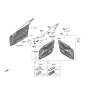 Diagram for 2019 Kia K900 Power Window Switch - 93570J6100SA1