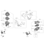 Diagram for 2019 Kia K900 Air Filter Box - 28121J6100