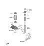 Diagram for 2020 Kia K900 Shock And Strut Mount - 55330D2050