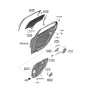 Diagram for Kia K900 Window Run - 83530J6000