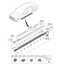 Diagram for Kia K900 Door Moldings - 87721J6000