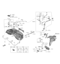 Diagram for Kia K900 Fuel Filler Neck - 31030J6500