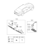 Diagram for Kia K900 Tailgate Handle - 81260J6000