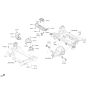 Diagram for 2020 Kia K900 Transfer Case Mount - 21855B1301