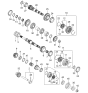 Diagram for 2005 Kia Rio Needle Bearing - 0K2A117223