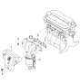 Diagram for 2000 Kia Rio Catalytic Converter - 0K2NC13450D