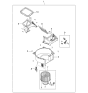 Diagram for 2003 Kia Rio Blower Motor Resistor - 0K30A61B15