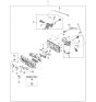 Diagram for Kia A/C Switch - 97251FD000