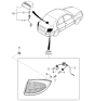 Diagram for 2004 Kia Rio Light Socket - 92440FD000