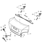 Diagram for 2001 Kia Rio Door Striker - 0K34C56840