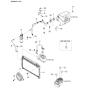 Diagram for 2004 Kia Rio A/C Condenser Fan - 0K30A61710D