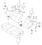 Diagram for 2001 Kia Rio Seat Cover - 1K34W88401C788