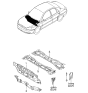 Diagram for 2004 Kia Rio Dash Panels - 0K32A53400