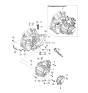 Diagram for 2001 Kia Rio Bellhousing - 0K30A17150H