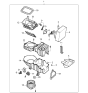 Diagram for Kia Rio Blower Motor - 0K30A61B10B