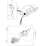 Diagram for 2000 Kia Rio Tail Light - 0K3AL51160