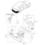 Diagram for 2002 Kia Rio Bumper - 86610FD030XX