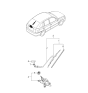 Diagram for 2002 Kia Rio Wiper Motor - 0K34A67450D