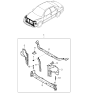 Diagram for 2005 Kia Rio Radiator Support - 64100FD100