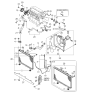 Diagram for 2004 Kia Rio Fan Shroud - 0K30B15210