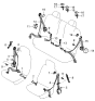 Diagram for 2003 Kia Rio Seat Belt - 0K33W57630BBT